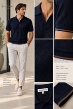Polo maglia traforata