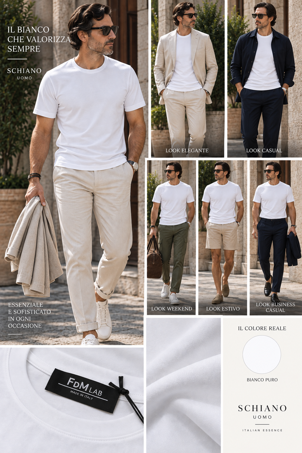Tshirt cotone mercerizzato