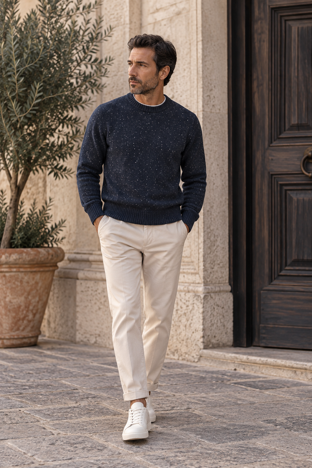 Maglia girocollo in misto lana Opificio 4.0