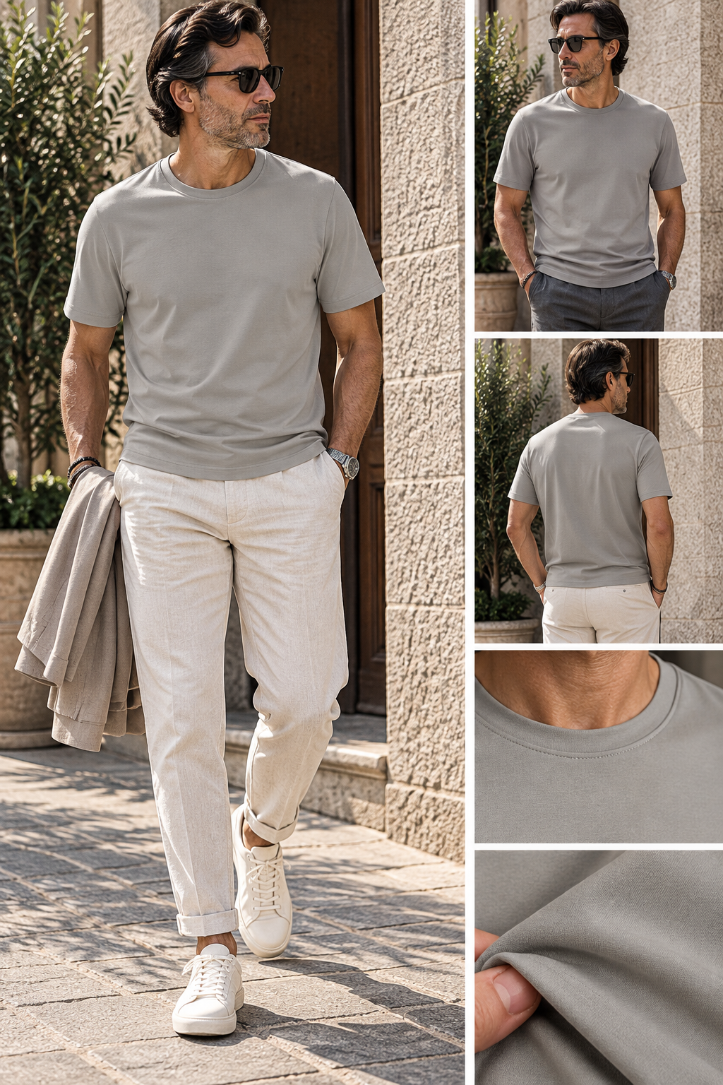 Tshirt cotone mercerizzato