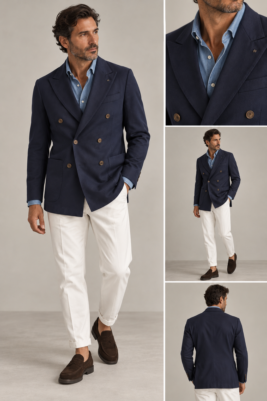 Giacca Doppiopetto Blue
