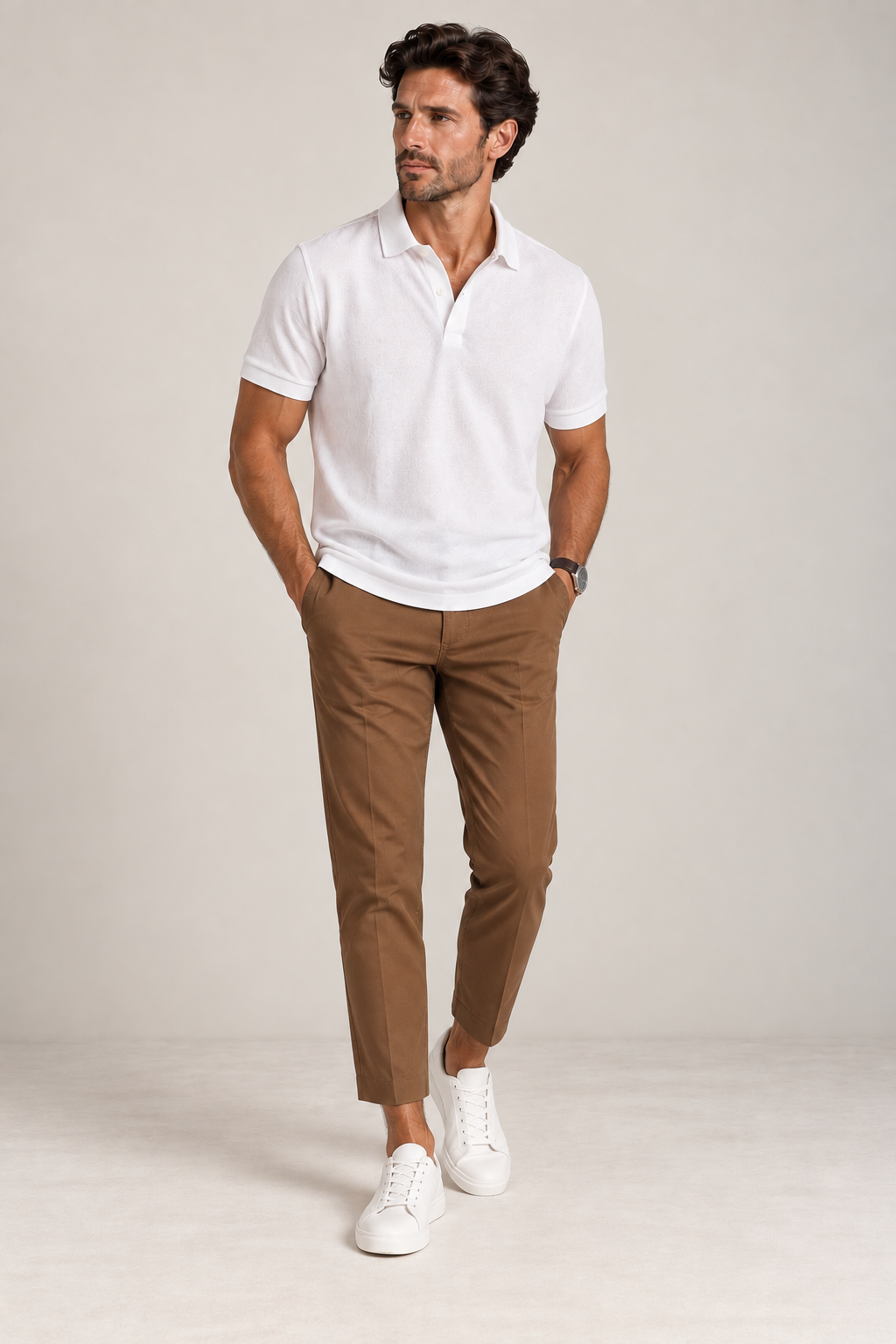 Pantalone Capri in Raso di Cotone