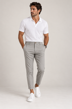 Pantalone Capri in Raso di Cotone