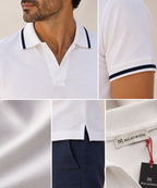 Polo in piqué di cotone Malagrida